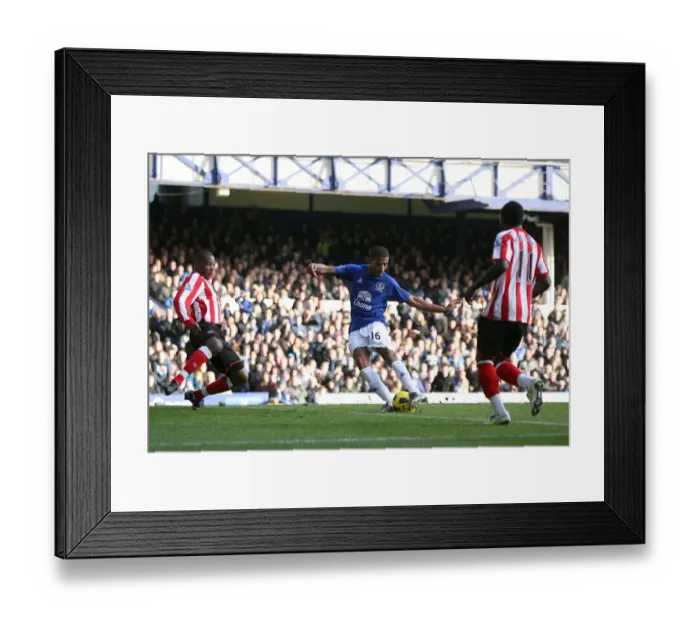 Framed Print : Jermaine Beckford's Brace: Everton's Winning Moment Against Sunderland (Premier League, 26 February 2011) Framed Print : Jermaine Beckford's Brace: Everton's Winning Moment Against Sunderland (Premier League, 26 February 2011)