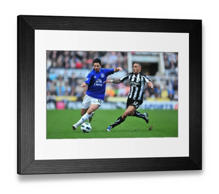 Framed Print : Moment of Tension: Danny Simpson vs. Mikel Arteta, Newcastle United vs. Everton, Premier League (2011) Framed Print : Moment of Tension: Danny Simpson vs. Mikel Arteta, Newcastle United vs. Everton, Premier League (2011)