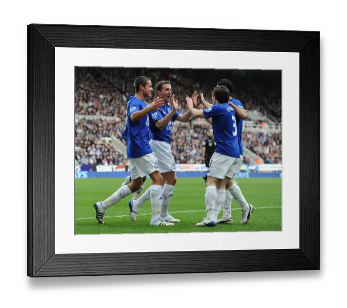 Framed Print : Jagielka's Strike: Everton's Second Goal vs. Newcastle United (05 March 2011, Barclays Premier League) Framed Print : Jagielka's Strike: Everton's Second Goal vs. Newcastle United (05 March 2011, Barclays Premier League)
