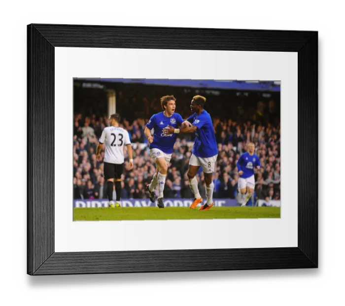Framed Print : Seamus Coleman and Louis Saha: Everton's Unforgettable Goal Celebration vs. Fulham (BPL, 19 March 2011) Framed Print : Seamus Coleman and Louis Saha: Everton's Unforgettable Goal Celebration vs. Fulham (BPL, 19 March 2011)