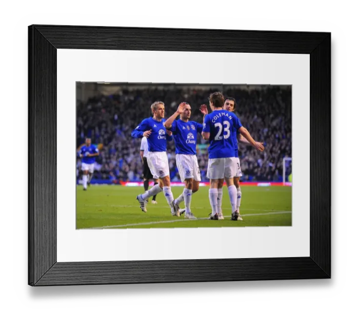 Framed Print : Everton's Seamus Coleman Scores Game-Winning Goal vs. Fulham (BPL 2011) Framed Print : Everton's Seamus Coleman Scores Game-Winning Goal vs. Fulham (BPL 2011)