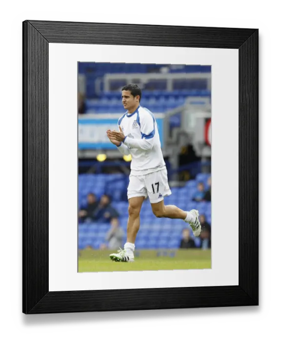 Framed Print : Everton's Thunderbolt: Tim Cahill's Unforgettable Goal vs. Fulham (19 March 2011, Goodison Park) Framed Print : Everton's Thunderbolt: Tim Cahill's Unforgettable Goal vs. Fulham (19 March 2011, Goodison Park)