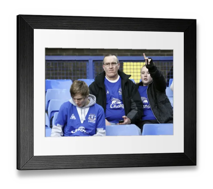 Framed Print : A Sea of Passionate Everton Fans Gathering at Goodison Park Before Kick-off (Everton vs Fulham, Barclays Premier League, 19 March 2011) Framed Print : A Sea of Passionate Everton Fans Gathering at Goodison Park Before Kick-off (Everton vs Fulham, Barclays Premier League, 19 March 2011)