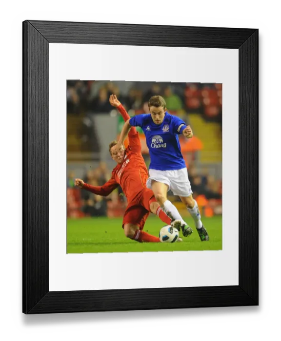 Framed Print : Clash of the Titans: Irwin vs. Baxter at Anfield - Premier Reserve League Battle
