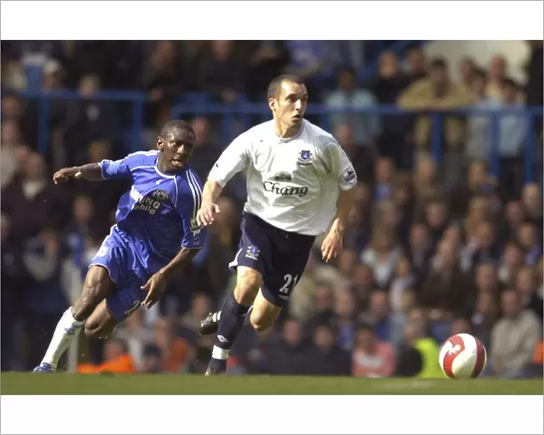 Intense Battle: Shaun Wright-Phillips vs. Leon Osman (Chelsea vs. Everton)