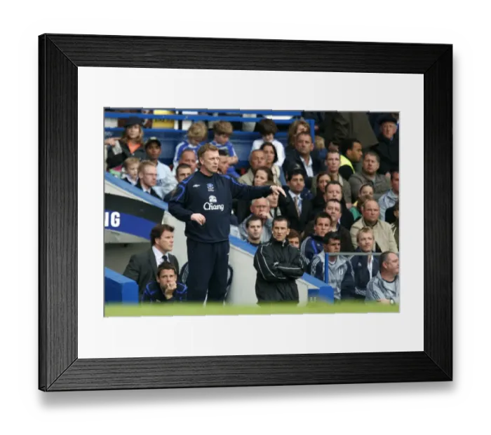 Framed Print : Chelsea v Everton - David Moyes Framed Print : Chelsea v Everton - David Moyes