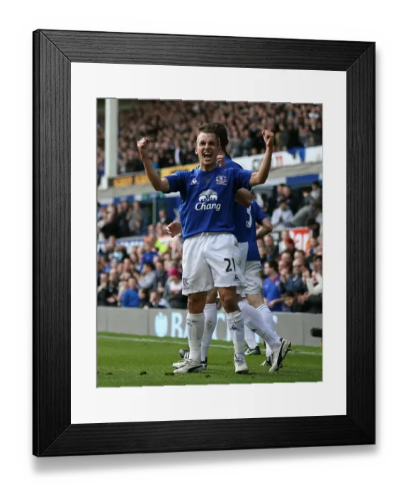 Framed Print : Osman's Stunner: Everton Takes the Lead Against Aston Villa (04.04.2011, Barclays Premier League) Framed Print : Osman's Stunner: Everton Takes the Lead Against Aston Villa (04.04.2011, Barclays Premier League)
