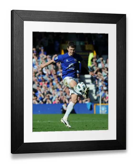 Framed Print : Diniyar Bilyaletdinov in Action at Goodison Park: Everton vs Aston Villa, Barclays Premier League (April 4, 2011) Framed Print : Diniyar Bilyaletdinov in Action at Goodison Park: Everton vs Aston Villa, Barclays Premier League (April 4, 2011)