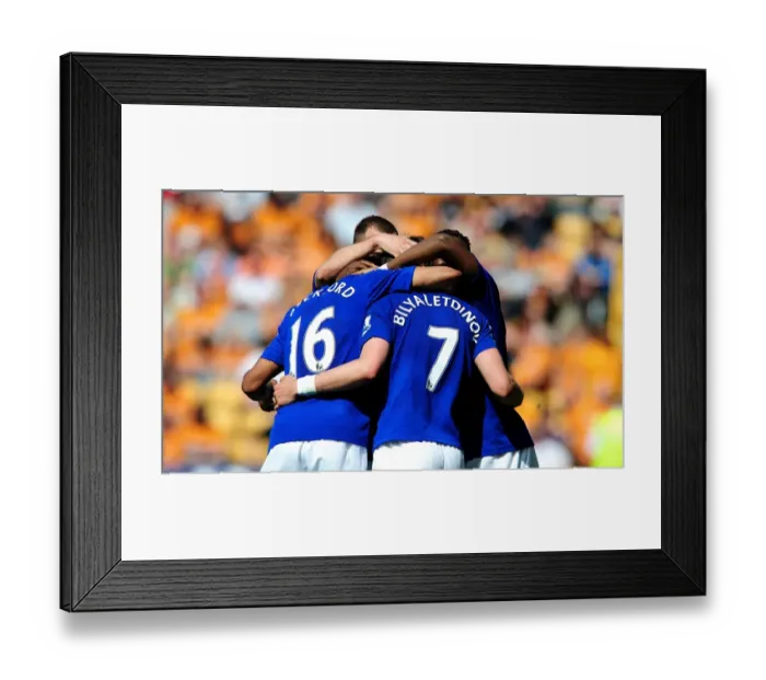 Framed Print : Everton's Triumph: Diniyar Bilyaletdinov's Hat-trick vs. Wolverhampton Wanderers (09.04.2011) Framed Print : Everton's Triumph: Diniyar Bilyaletdinov's Hat-trick vs. Wolverhampton Wanderers (09.04.2011)