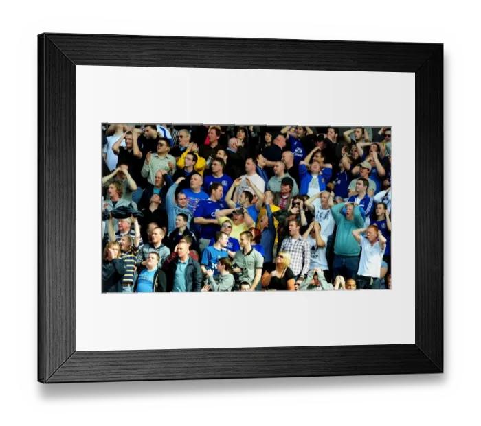Framed Print : Everton Fans Unforgettable Battle: Wolverhampton Wanderers vs. Everton (April 9, 2011, Barclays Premier League) Framed Print : Everton Fans Unforgettable Battle: Wolverhampton Wanderers vs. Everton (April 9, 2011, Barclays Premier League)