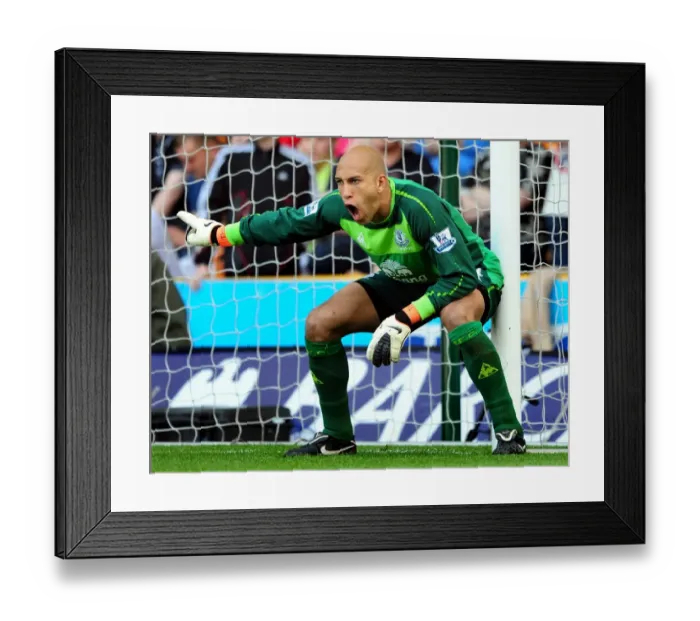 Framed Print : Tim Howard in Action: Everton vs. Wolverhampton Wanderers, Barclays Premier League (April 9, 2011) Framed Print : Tim Howard in Action: Everton vs. Wolverhampton Wanderers, Barclays Premier League (April 9, 2011)