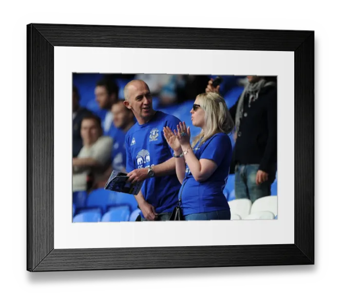 Framed Print : Everton FC: Passionate Roar at Goodison Park During Premier League Clash vs Blackburn Rovers