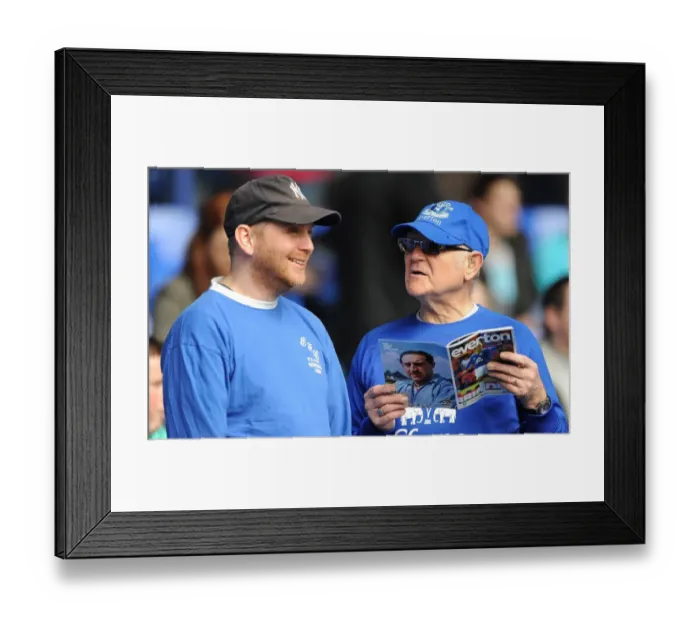 Framed Print : A Passionate Roar: Everton FC Fans at Goodison Park during the Premier League Clash vs. Blackburn Rovers Framed Print : A Passionate Roar: Everton FC Fans at Goodison Park during the Premier League Clash vs. Blackburn Rovers