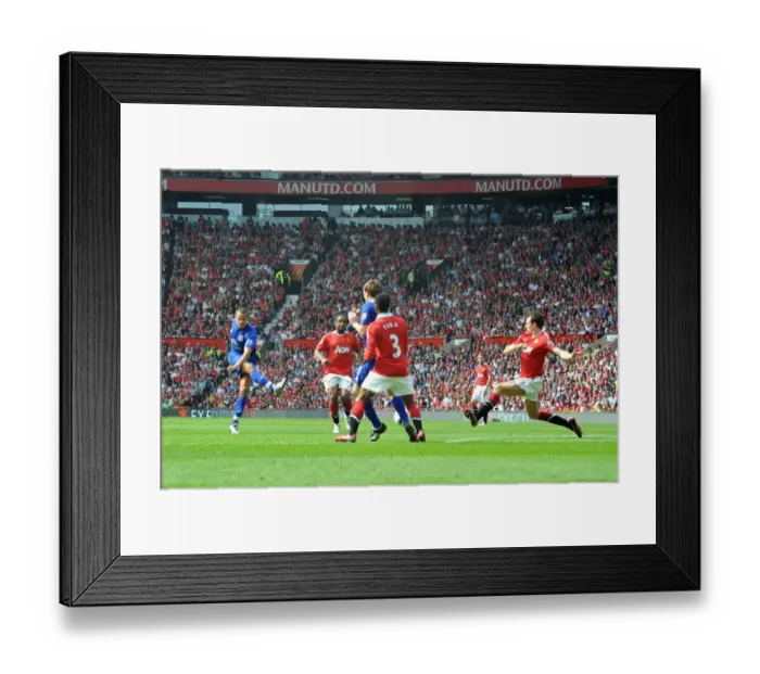 Framed Print : Jack Rodwell's Determined Shot at Old Trafford: Manchester United vs. Everton, Barclays Premier League (23 April 2011) Framed Print : Jack Rodwell's Determined Shot at Old Trafford: Manchester United vs. Everton, Barclays Premier League (23 April 2011)