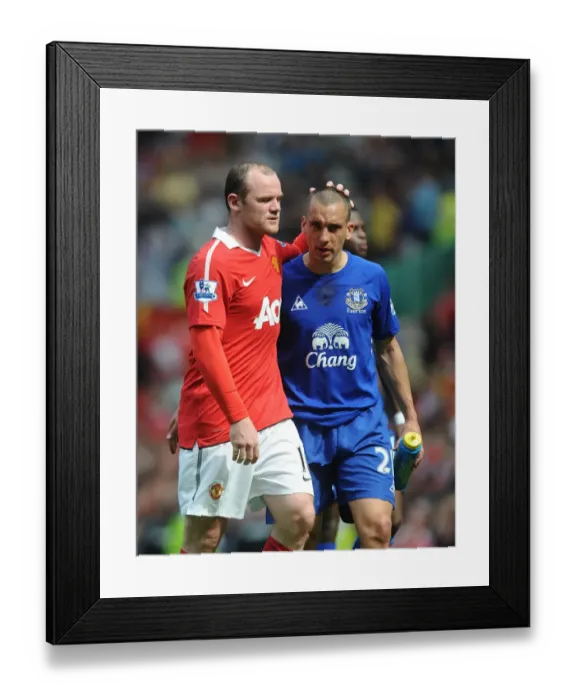 Framed Print : A Clash of Red and Blue: Leon Osman vs. Wayne Rooney - Manchester United vs. Everton (Barclays Premier League, 23 April 2011) Framed Print : A Clash of Red and Blue: Leon Osman vs. Wayne Rooney - Manchester United vs. Everton (Barclays Premier League, 23 April 2011)