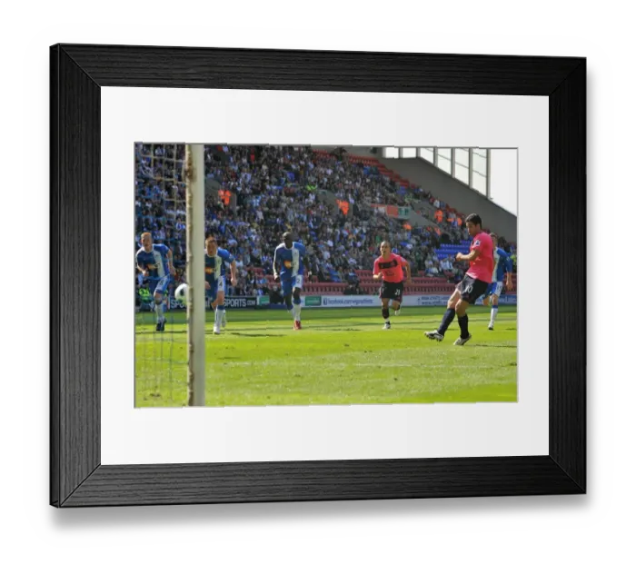 Framed Print : Mikel Arteta's Penalty Denied: Wigan Athletic Holds Everton at Bay (30 April 2011) Framed Print : Mikel Arteta's Penalty Denied: Wigan Athletic Holds Everton at Bay (30 April 2011)