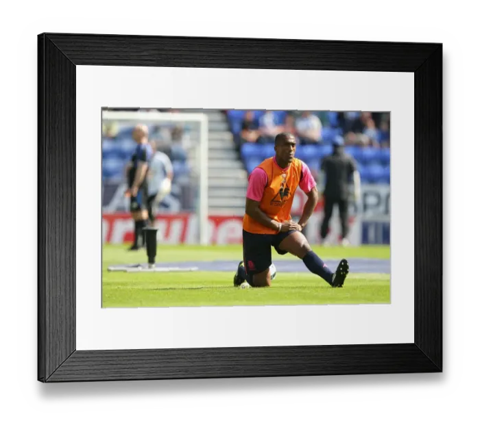 Framed Print : Everton's Sylvain Distin in Action Against Wigan Athletic, Barclays Premier League (30 April 2011) Framed Print : Everton's Sylvain Distin in Action Against Wigan Athletic, Barclays Premier League (30 April 2011)
