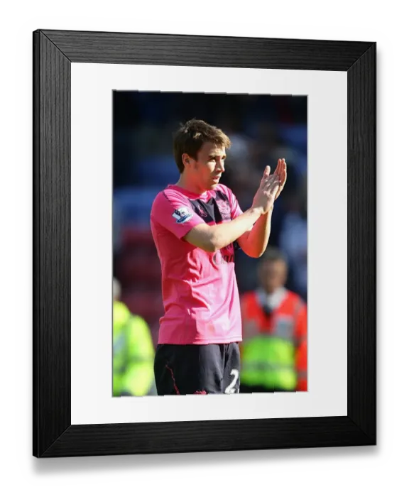 Framed Print : Seamus Coleman's Triumphant Applause: Everton's Victory at Wigan Athletic (BPL 2011) Framed Print : Seamus Coleman's Triumphant Applause: Everton's Victory at Wigan Athletic (BPL 2011)