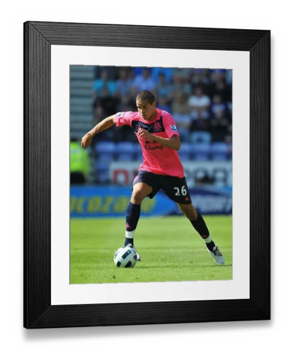 Framed Print : Jack Rodwell's Intense Performance: Everton vs. Wigan Athletic (BPL, 30 April 2011)