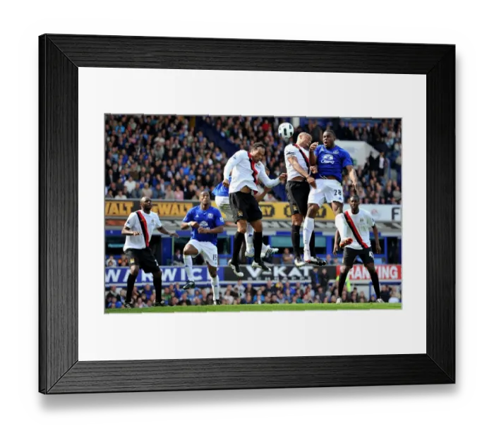 Framed Print : Soaring Victor: Anichebe's Aerial Battle - Everton vs Manchester City, May 2011 Framed Print : Soaring Victor: Anichebe's Aerial Battle - Everton vs Manchester City, May 2011