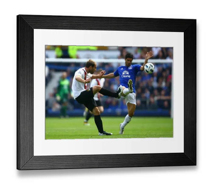 Framed Print : Clash at Goodison Park: Mikel Arteta vs. Pablo Zabaleta - Everton vs. Manchester City, Premier League (2011) Framed Print : Clash at Goodison Park: Mikel Arteta vs. Pablo Zabaleta - Everton vs. Manchester City, Premier League (2011)
