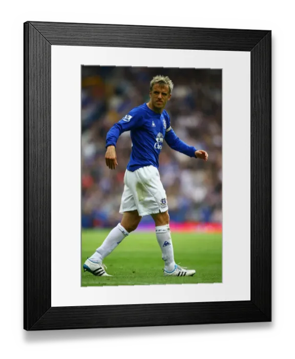 Framed Print : Phil Neville's Barclays Premier League Battle: Everton vs Manchester City (07 May 2011) - Goodison Park Showdown Framed Print : Phil Neville's Barclays Premier League Battle: Everton vs Manchester City (07 May 2011) - Goodison Park Showdown