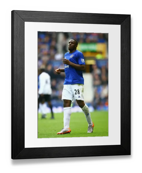 Framed Print : Epic Showdown: Anichebe vs Manchester City at Goodison Park (May 2011) Framed Print : Epic Showdown: Anichebe vs Manchester City at Goodison Park (May 2011)