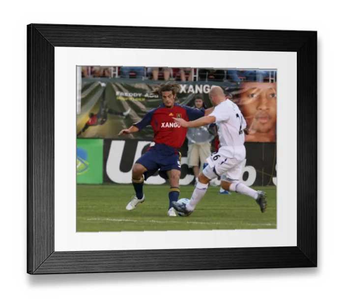 Framed Print : Clash of the Midfield Titans: Beckerman vs. Carsley - Real Salt Lake vs. Everton, 2007 Framed Print : Clash of the Midfield Titans: Beckerman vs. Carsley - Real Salt Lake vs. Everton, 2007