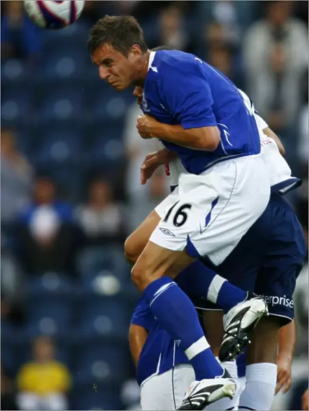 Everton's Phil Jagielka in Action: Pre-Season Friendly vs. Preston North End (2007)