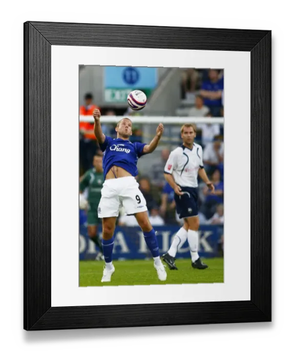 Framed Print : Football - Preston North End v Everton - Pre Season Friendly - Deepdale - 18 / 7 / 07 Evertons James Be Framed Print : Football - Preston North End v Everton - Pre Season Friendly - Deepdale - 18 / 7 / 07 Evertons James Be