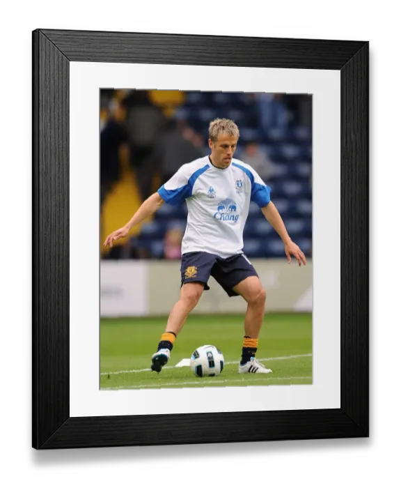 Framed Print : Everton's Phil Neville Celebrates Victory Over West Bromwich Albion in the Barclays Premier League (14 May 2011) Framed Print : Everton's Phil Neville Celebrates Victory Over West Bromwich Albion in the Barclays Premier League (14 May 2011)