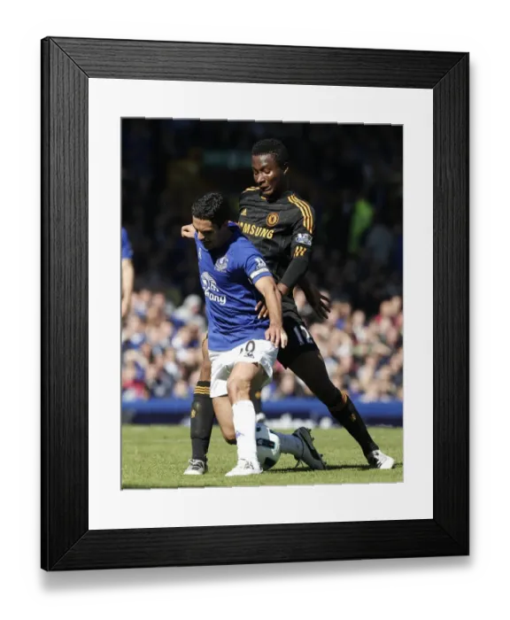 Framed Print : Clash of the Maestros: Arteta vs. John Mikel Obi - Everton vs. Chelsea (May 22, 2011, Goodison Park) Framed Print : Clash of the Maestros: Arteta vs. John Mikel Obi - Everton vs. Chelsea (May 22, 2011, Goodison Park)
