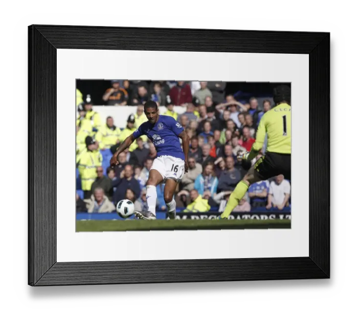 Framed Print : Everton's Jermaine Beckford Chases Victory: Everton FC vs Chelsea, Barclays Premier League, Goodison Park (22 May 2011) Framed Print : Everton's Jermaine Beckford Chases Victory: Everton FC vs Chelsea, Barclays Premier League, Goodison Park (22 May 2011)