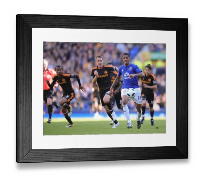 Framed Print : Jermaine Beckford's Thrilling Last-Minute Win: Outrunning John Terry at Goodison Park (May 22, 2011)