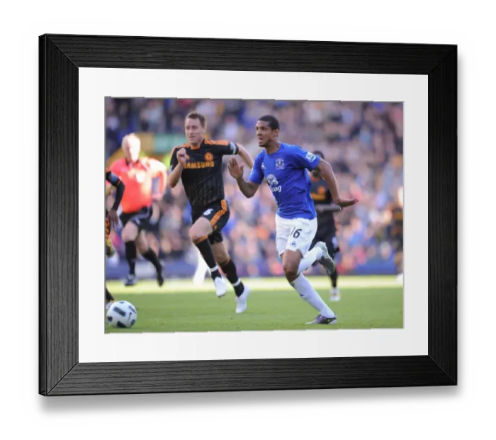 Framed Print : Jermaine Beckford's Last-Minute Thriller: Outrunning John Terry to Secure Everton's Victory over Chelsea (May 22, 2011, Barclays Premier League) Framed Print : Jermaine Beckford's Last-Minute Thriller: Outrunning John Terry to Secure Everton's Victory over Chelsea (May 22, 2011, Barclays Premier League)