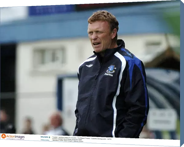 David Moyes Leads Everton's Pre-Season Friendly Against Northern Ireland XI at Coleraine Showgrounds (14 / 7 / 07)