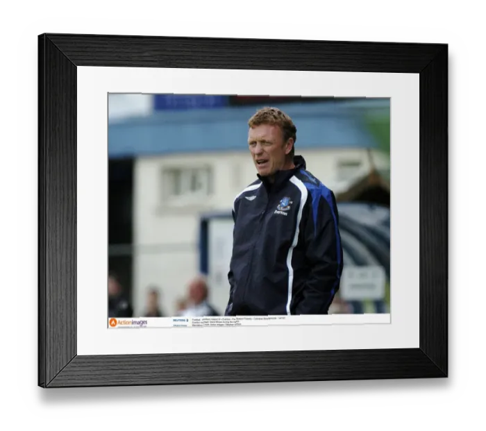 Framed Print : David Moyes Leads Everton's Pre-Season Friendly Against Northern Ireland XI at Coleraine Showgrounds (14 / 7 / 07) Framed Print : David Moyes Leads Everton's Pre-Season Friendly Against Northern Ireland XI at Coleraine Showgrounds (14 / 7 / 07)