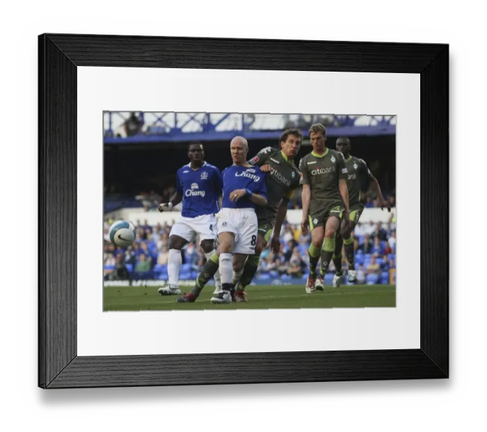 Framed Print : Everton's Unforgettable Striker: Andrew Johnson