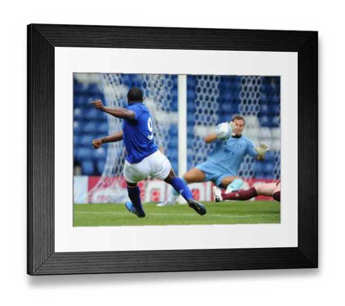 Framed Print : Everton's Yakubu Chases Victory: Pre-Season Showdown between Everton and Bury at Gigg Lane (15 July 2011) Framed Print : Everton's Yakubu Chases Victory: Pre-Season Showdown between Everton and Bury at Gigg Lane (15 July 2011)