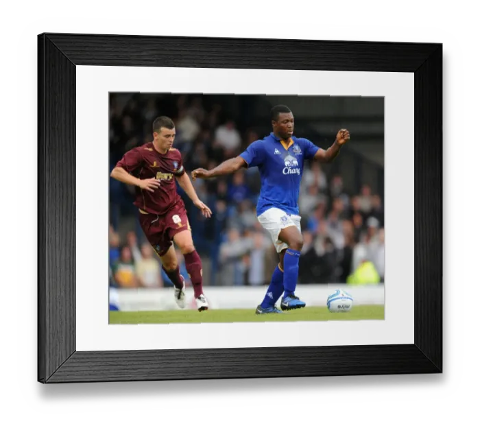 Framed Print : Schumacher vs Yakubu: A Pre-Season Rivalry at Gigg Lane - Everton's Yakubu and Bury's Schumacher Clash in 2011 Framed Print : Schumacher vs Yakubu: A Pre-Season Rivalry at Gigg Lane - Everton's Yakubu and Bury's Schumacher Clash in 2011