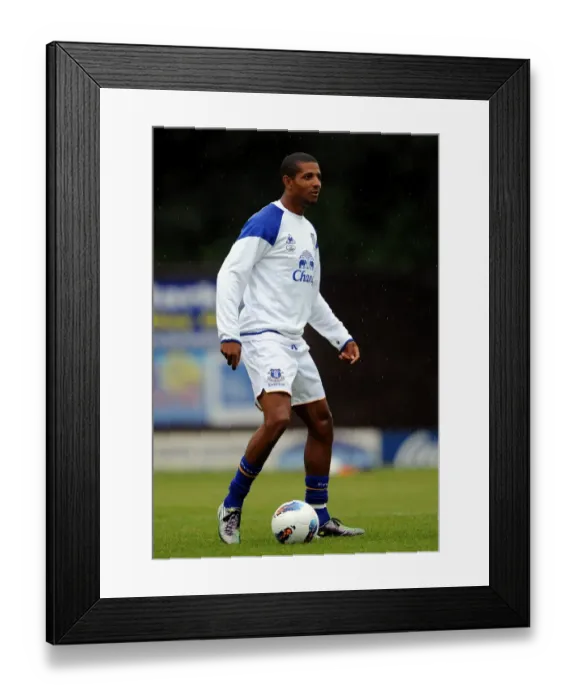 Framed Print : Thrilling Pre-Season Clash: Jermaine Beckford in Action for Everton at Bury (15 July 2011) Framed Print : Thrilling Pre-Season Clash: Jermaine Beckford in Action for Everton at Bury (15 July 2011)