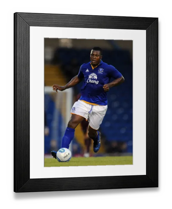 Framed Print : Everton's Yakubu Aiyegbeni in Action against Bury (15 July 2011) Framed Print : Everton's Yakubu Aiyegbeni in Action against Bury (15 July 2011)
