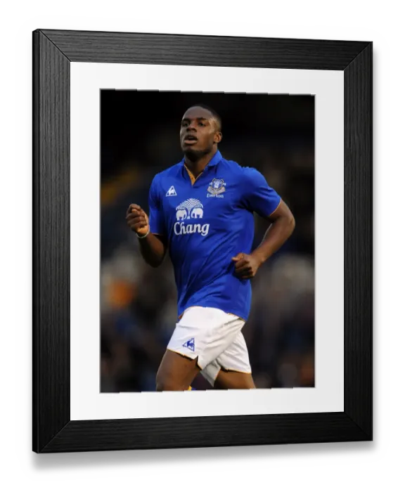 Framed Print : Victor Anichebe in Action: Everton vs. Bury (15 July 2011) Framed Print : Victor Anichebe in Action: Everton vs. Bury (15 July 2011)