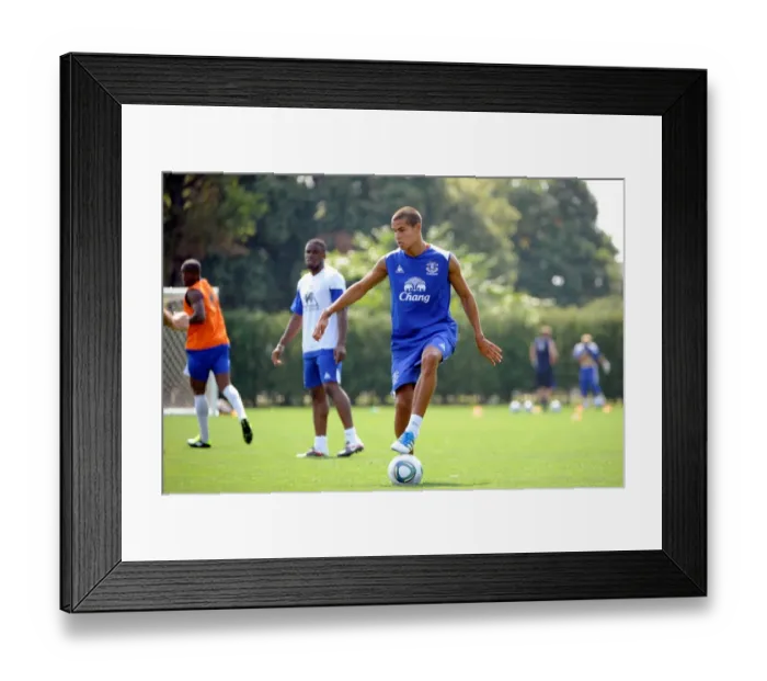 Framed Print : Everton FC: Unyielding Preparation - Intense Training in Philadelphia, July 2011 Framed Print : Everton FC: Unyielding Preparation - Intense Training in Philadelphia, July 2011