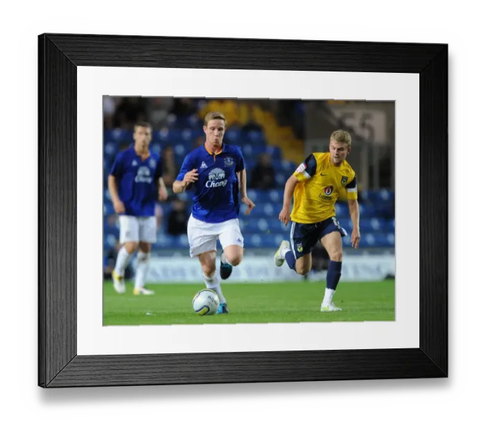 Framed Print : Everton's Forshaw vs. Potter: A Pre-Season Battle at Kassam Stadium (2011) Framed Print : Everton's Forshaw vs. Potter: A Pre-Season Battle at Kassam Stadium (2011)