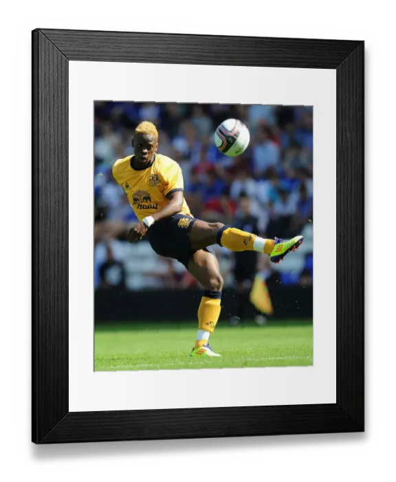 Framed Print : Everton's Louis Saha in Action: Birmingham City vs. Everton (July 2011)