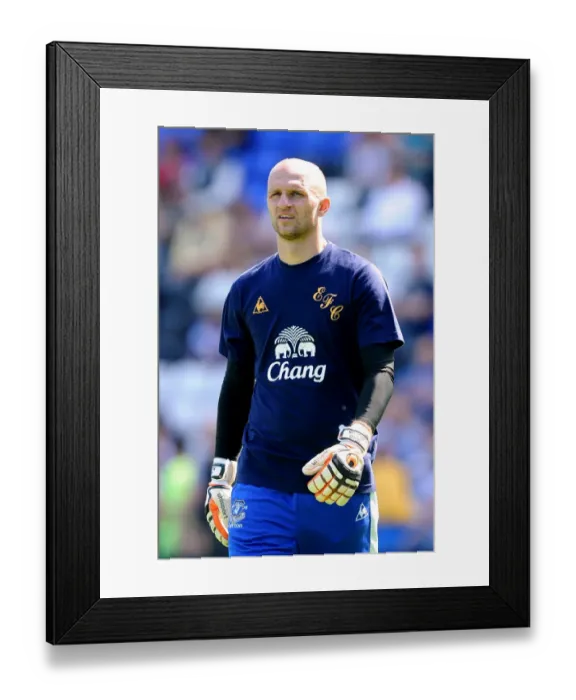 Framed Print : Jan Mucha in Action: Everton vs. Birmingham City Pre-Season Friendly (30 July 2011)