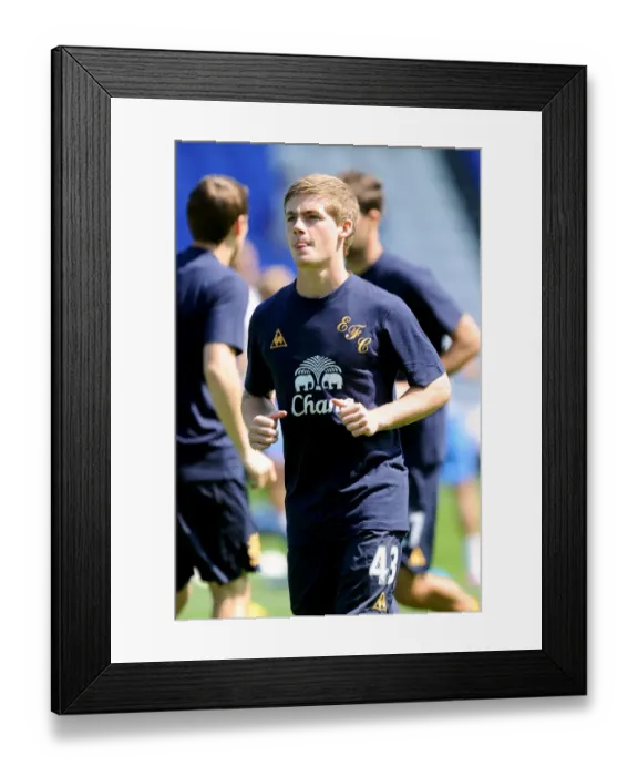 Framed Print : Everton's Conor McAleny Shines: Pre-Season Action vs Birmingham City (July 2011)