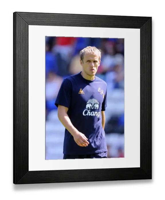 Framed Print : Phil Neville in Action: Everton vs. Birmingham City Pre-Season Friendly (July 30, 2011, St. Andrew's)