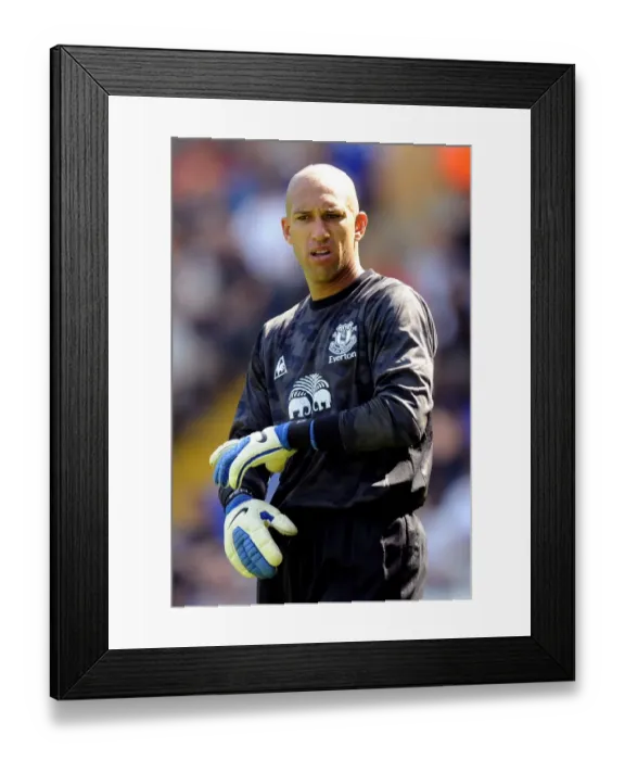 Framed Print : Tim Howard in Action: Everton vs Birmingham City (30 July 2011)